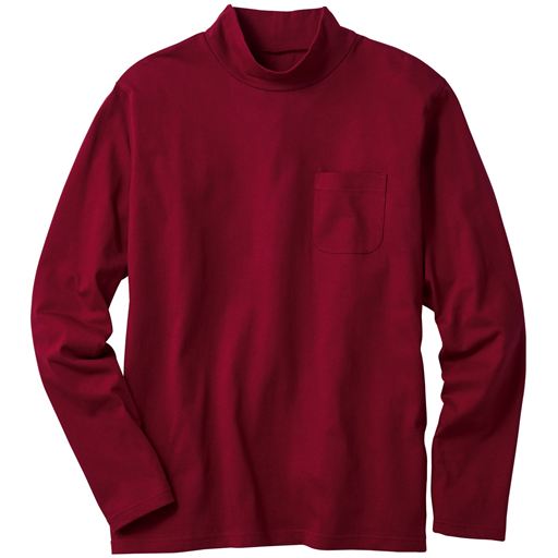 綿100%ハイネックTシャツ(長袖)