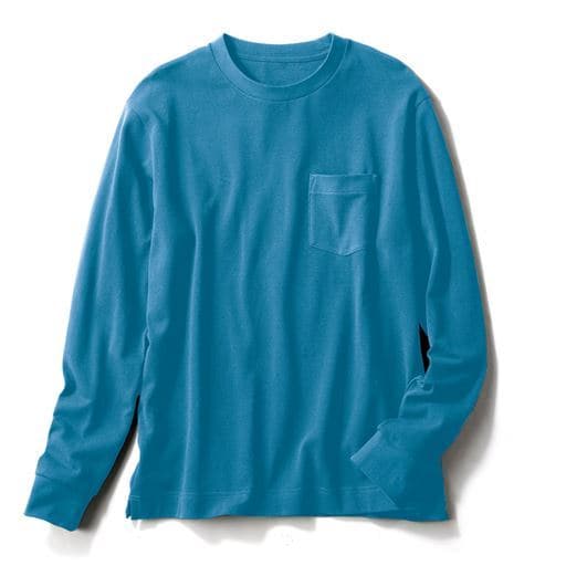 綿100%カノコクルーネックTシャツ(長袖)