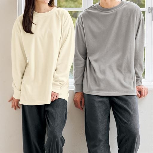 あったかフリースクルーネックパジャマ(男女兼用)