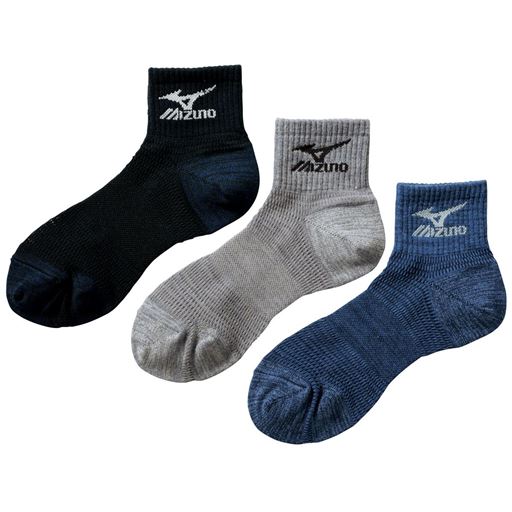 ソックス・3足組(ミズノ)(MIZUNO)
