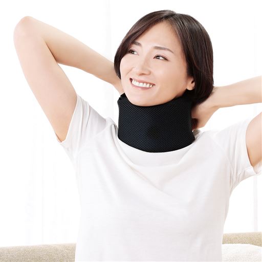 頭部を支えて首筋をリラックス。ネックサポーター。(日本製)