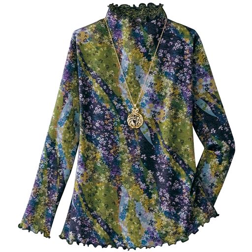 グリーン系<br>多色使いで華やかな印象に。<br>※アクセサリーは商品に含まれません。