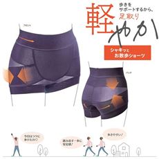 足取り軽やか 歩くをサポートするショーツ(はきこみ丈深め)