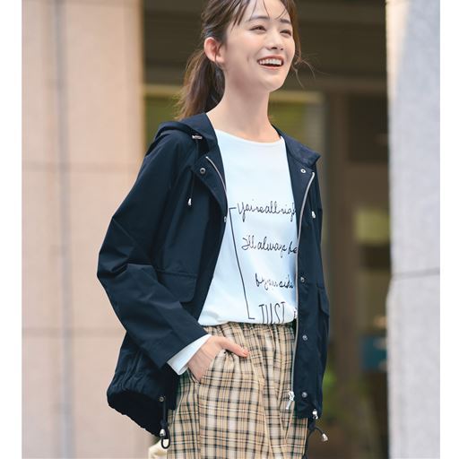 【ぽっちゃりさんサイズ】さらっと羽織れるコクーンシルエットマウンテンパーカー