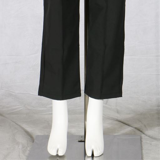 裏メッシュセンターピンタックテーパードパンツ <br>裾
