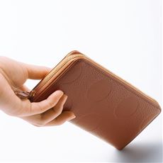 日本製 小銭入れが見やすいスリム長財布