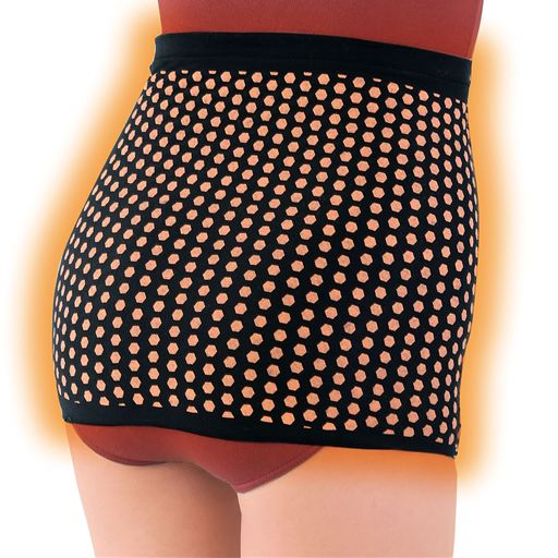 お尻もぽかぽか<br>※実際の着用はプリント面が内側になります。※イメージ