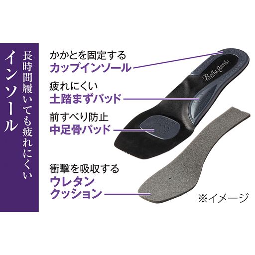長時間履いても疲れにくいインソール