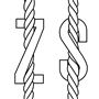 ●SZ撚りとは?<br>S撚り(右撚り)<br>Z撚り(左撚り)<br>糸の撚りに工夫を加えて編むことで、ヨレやゆがみを少なくしました。<br>洗濯しても型くずれがしにくく、着心地の良さが続きます。
