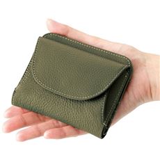 牛革コンパクト二つ折り手のひら財布