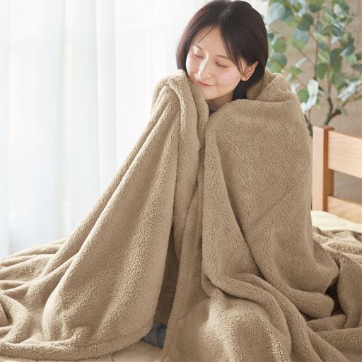 オークベージュ 毛布