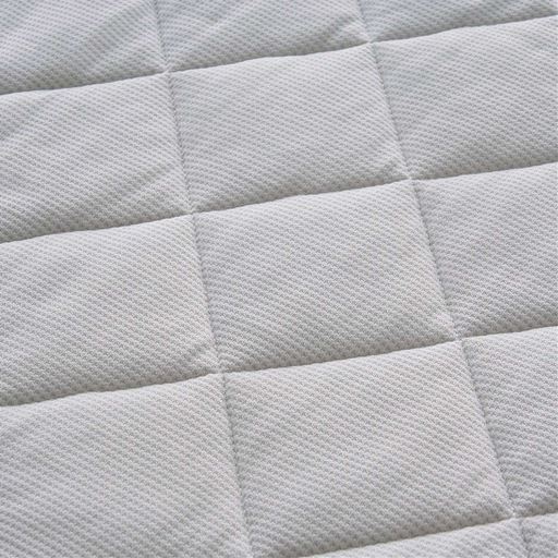 生地拡大(グレー)<br>肌ばなれのいいワッフル素材で、ベタつきやすい季節も快適。