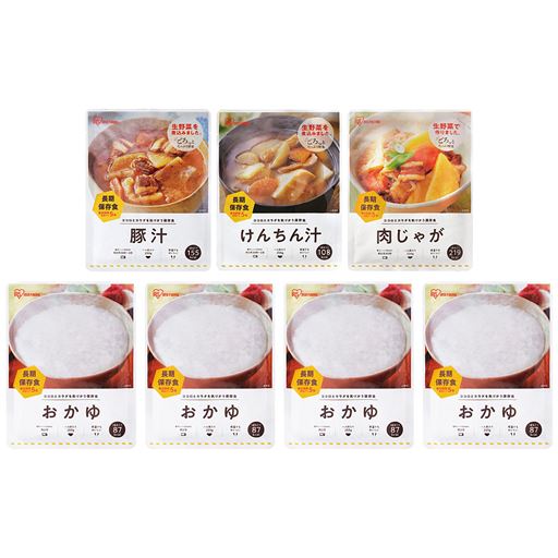豚汁 けんちん汁 肉じゃが おかゆ 7袋入り