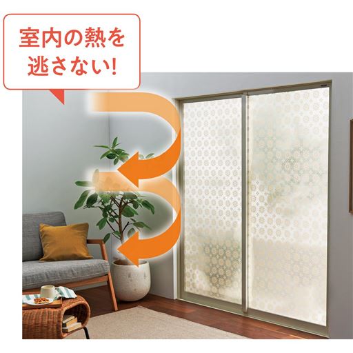 ※本品を2枚使用。 ※室内から見たイメージ。