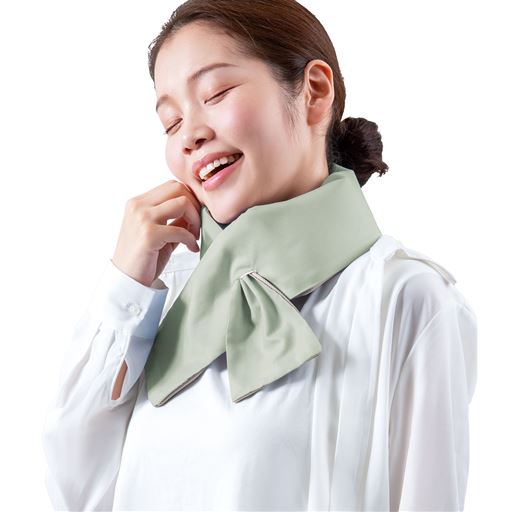 アイスグレー(ふつうサイズ)<br>氷や冷水を入れて首に巻けば気持ちいい冷たさ!