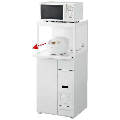 A (上棚なし) 幅48cm<br>便利なスライドテーブル付き。