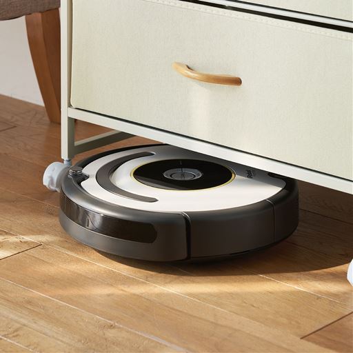 ロボット掃除機が入る高さで掃除もラクラク。
