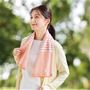 オレンジ系(フェイスタオル)<br>少し長めだから首に巻きやすい!