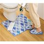 H (モロッカン) ※商品はトイレマットです。<br>汚れてもサッと拭くだけでお手入れ簡単!