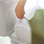 厚みのあるフタにも薄いフタにもすっきり装着できます。