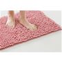 ピンク 横60×縦40cm 驚くほどグングン吸水!ボリュームたっぷりのモールで  指の間までサラサラに。