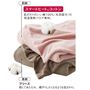 肌ざわりのいい綿100%(毛羽部分)の吸湿発熱ベロア素材。