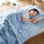 ブルー ※商品は肌布団です。<br>汗ばむ夜も、ひんやりサラサラ