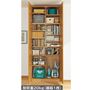 ライトブラウン H (上置き/奥行42/幅90cm)・K (本体/奥行42/幅90cm)<br>表はすっきり、中はびっしり!