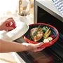 レッド<br>レンチンで300℃以上の高温調理! 外はパリッと中はジューシー。