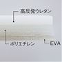 中材は高反発ウレタンを使用した、こだわりの3層構造。長時間履いても疲れにくい!