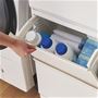 アイボリー<br>洗剤などのランドリー小物も隠して収納OK。