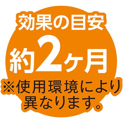 効果の目安 約2ケ月※使用環境により異なります