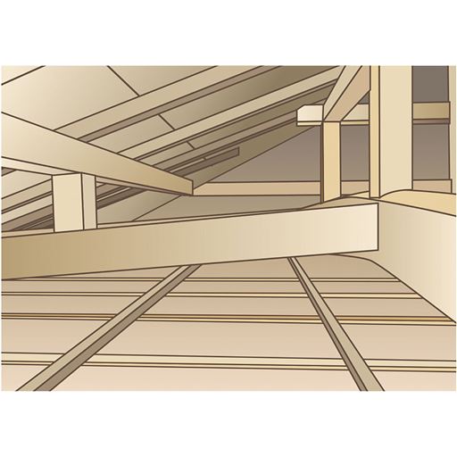 屋根裏に