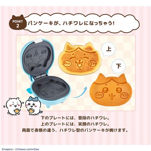 両面で表情の違うハチワレ型
