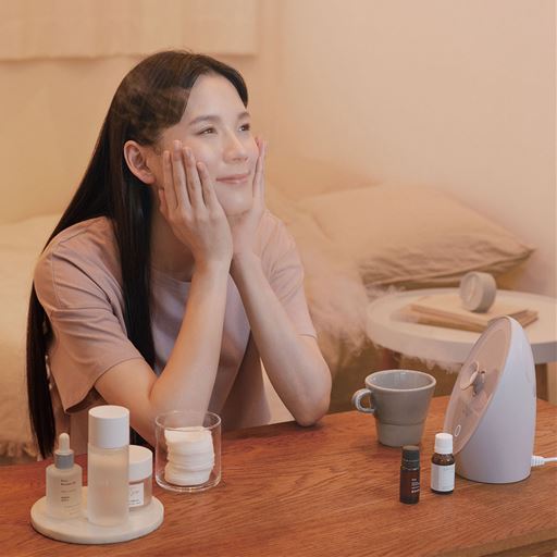 お化粧前やスキンケアの時におすすめです♪