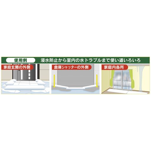 浸水防止から室内の水トラブルまで使い道いろいろ