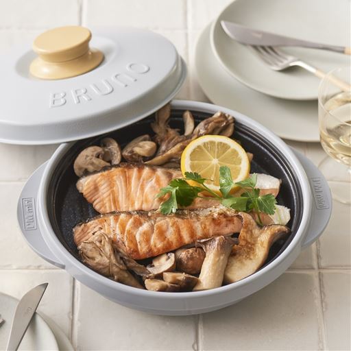 ブルーグレー(サーモングリルのきのこ醤油)