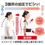 3箇所の加圧でビシッ!