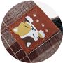 ブラウンL かわいいゆるねこアップリケ付き!