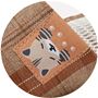 ベージュM かわいいゆるねこアップリケ付き!