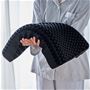 ブラック ※写真はカバーを外しています。<br>驚くほどやわらかい素材と2種類の三角格子構造で頭・首・肩までしっかりフィット。
