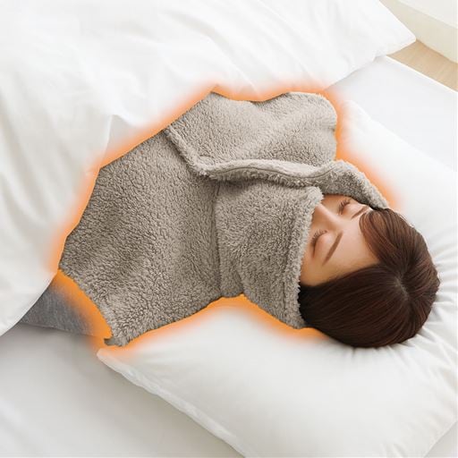 耳まであったか首元ベスト