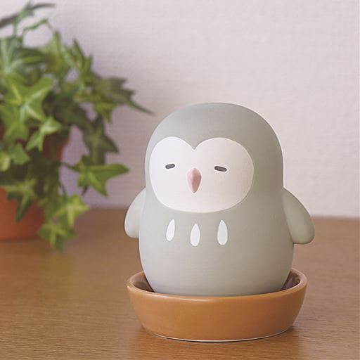 陶器の加湿器 ふくろう