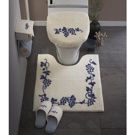 ブルー系 <br>※商品はトイレフタカバーです。