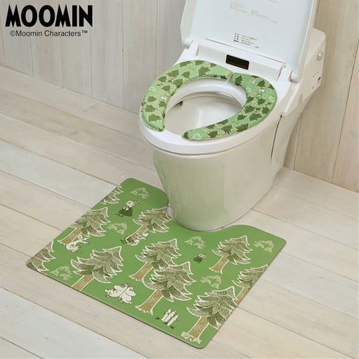 グリーン系(プート)<br>※商品は便座クッションです。トイレマットはCG-597を使用しています。