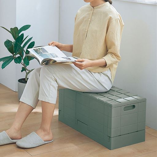 グレー B (スタンダード)<br>天板耐荷重は約100kgで、ベンチ代わりにしてもOK。