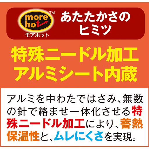 特殊ニードル加工アルミシート内蔵