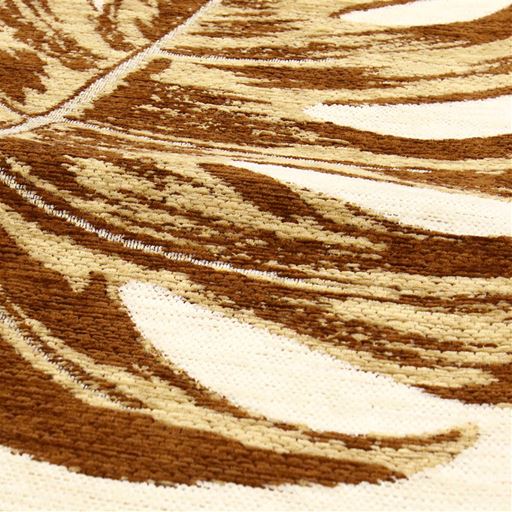 生地拡大(ブラウン系)<br>やわらかなシェニール糸を使用し、なめらかな肌ざわり。