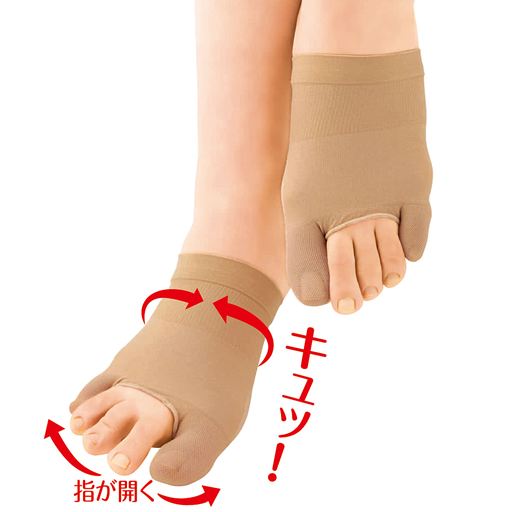 中足関節を締めて、アーチをサポート。