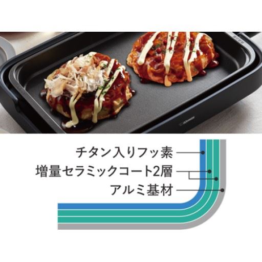 丈夫で長持ち 耐久性が高い「遠赤トリプルチタンセラミックコートの深型プレート」